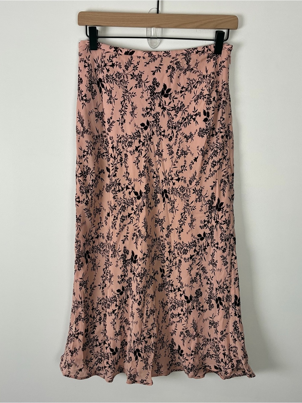 Vintage Kate Hill Silk Blush Pink Floral Maxi Skirt Y2K Feminine Coquette 4